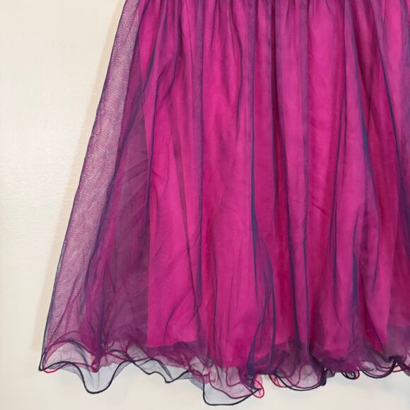 BCX Prom Dress Junior 9 Blue Sequin Mini Fit & Flare Sweetheart Strapless NWT - Picture 6 of 10